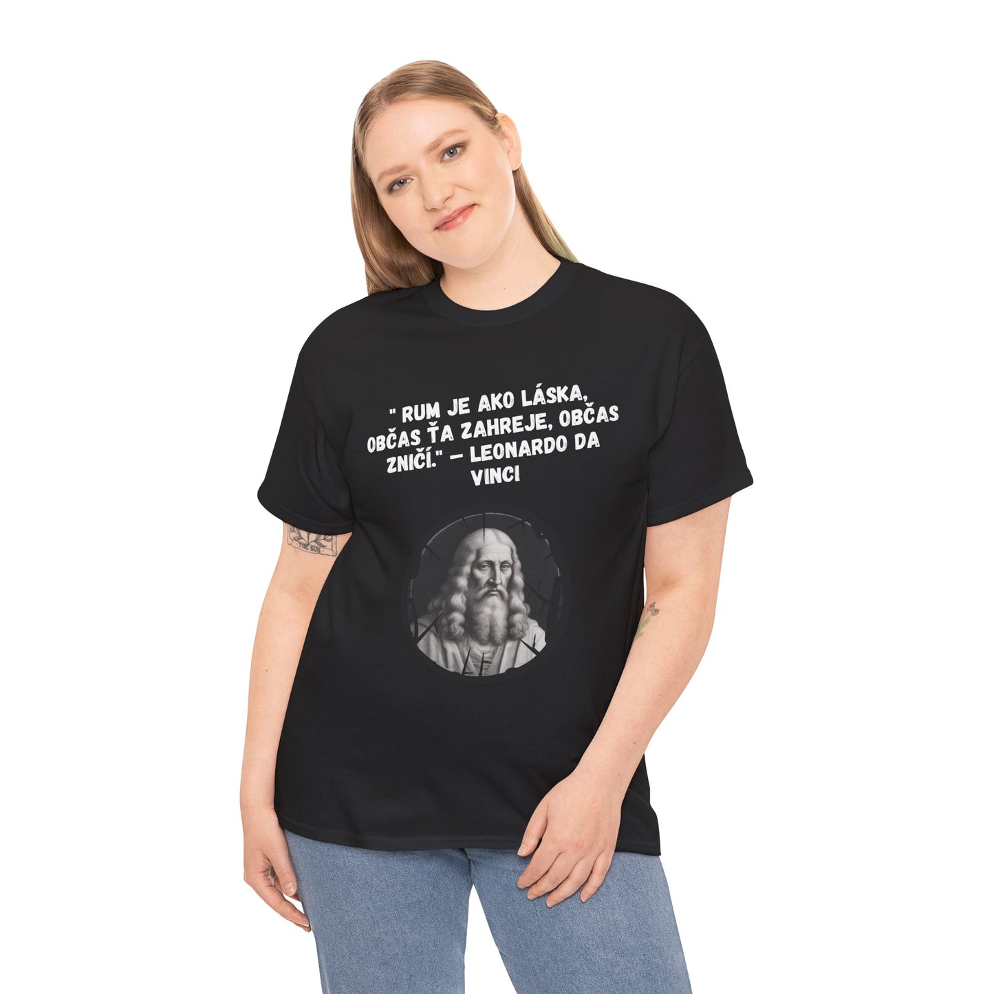 „Rum je ako láska“ – Leonardo Da Vinci (Tričko)