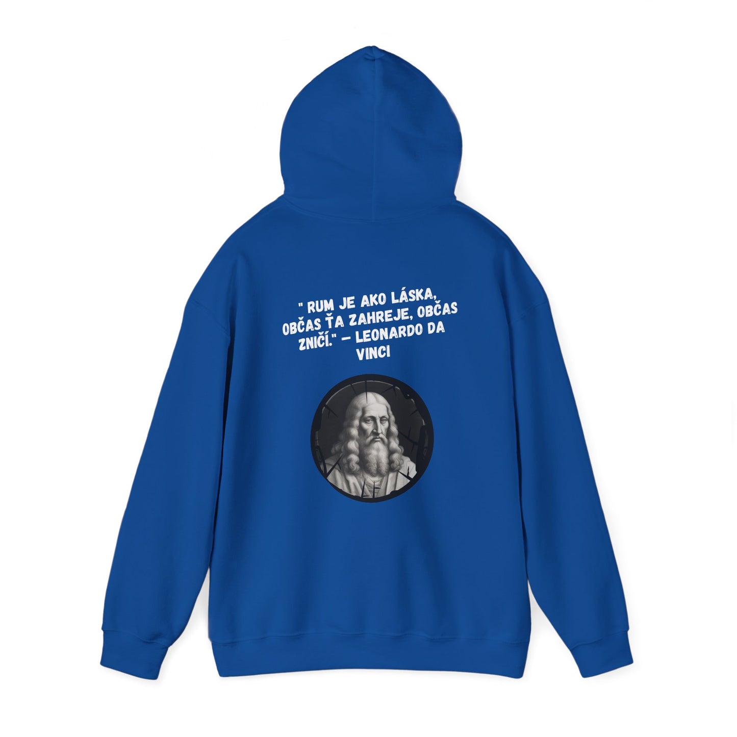 „Rum je ako láska“ – Leonardo Da Vinci (Mikina)