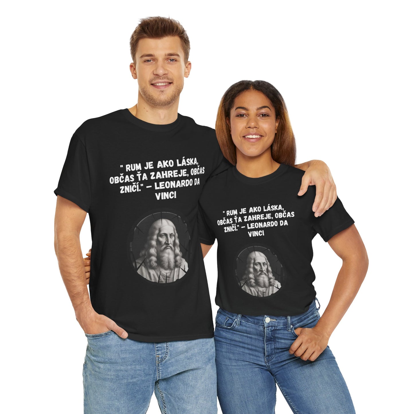 „Rum je ako láska“ – Leonardo Da Vinci (Tričko)