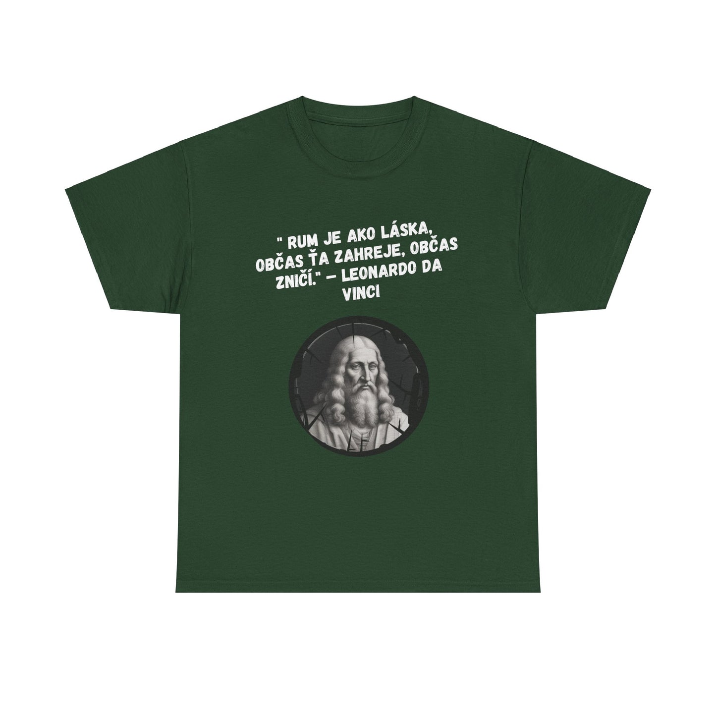 „Rum je ako láska“ – Leonardo Da Vinci (Tričko)