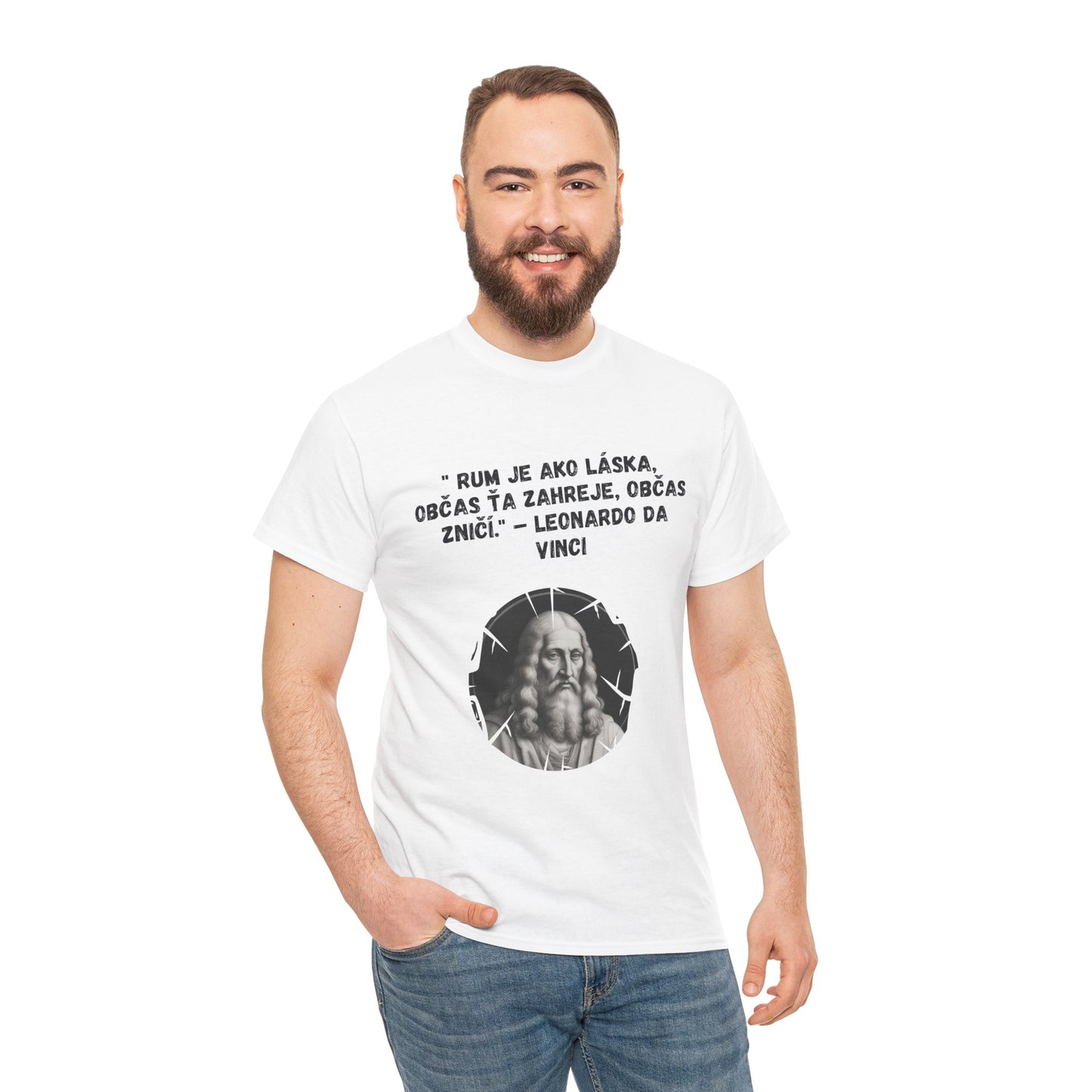 „Rum je ako láska“ – Leonardo Da Vinci (Tričko)